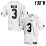 Notre Dame Fighting Irish Youth Michael Floyd #3 White Under Armour Authentic Stitched College NCAA Football Jersey VAE3099IV